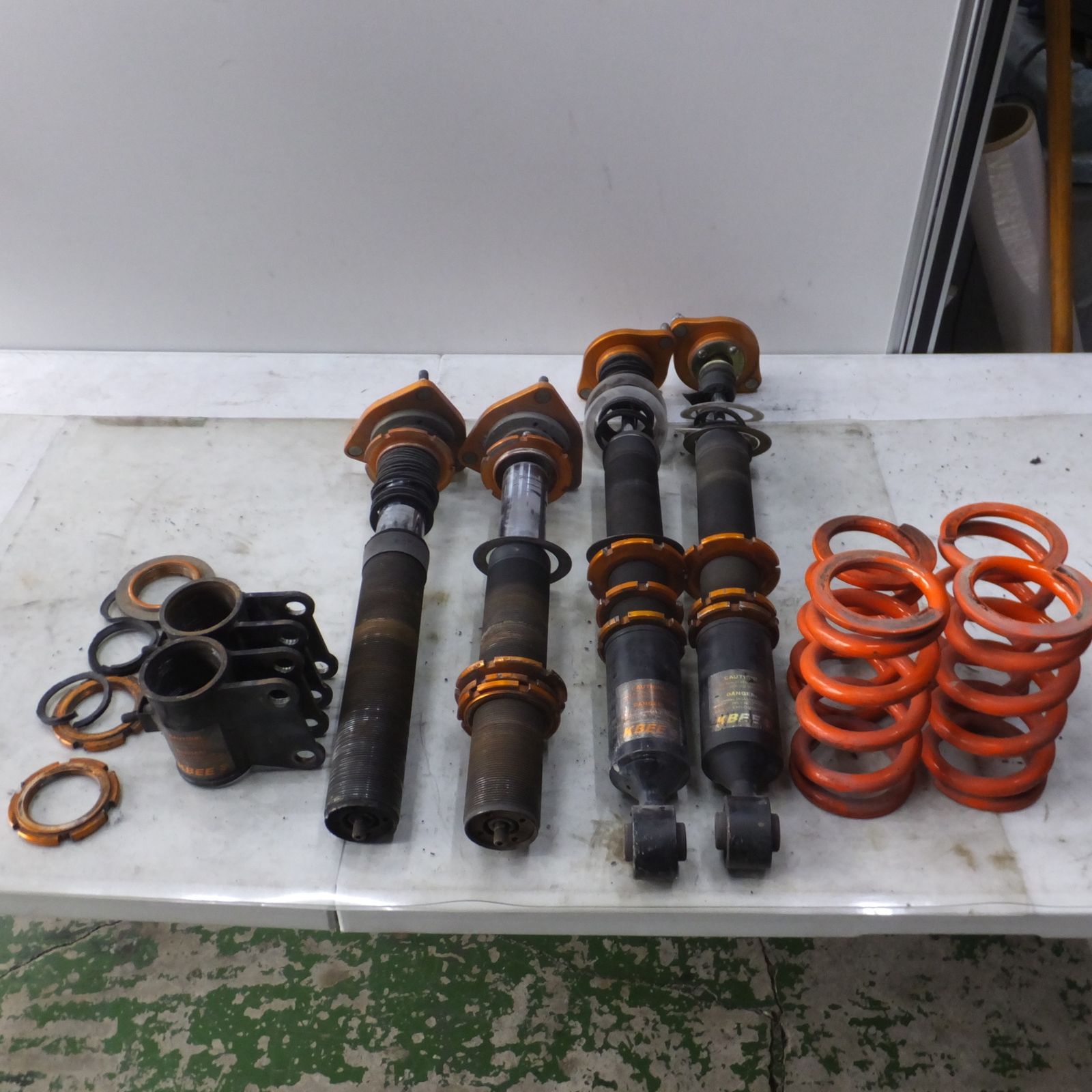 ◆ランサーエボリューション10 CZ4A KBEE サスペンション 車高調 ダンパー ケイビー ランエボ10 現状品◆