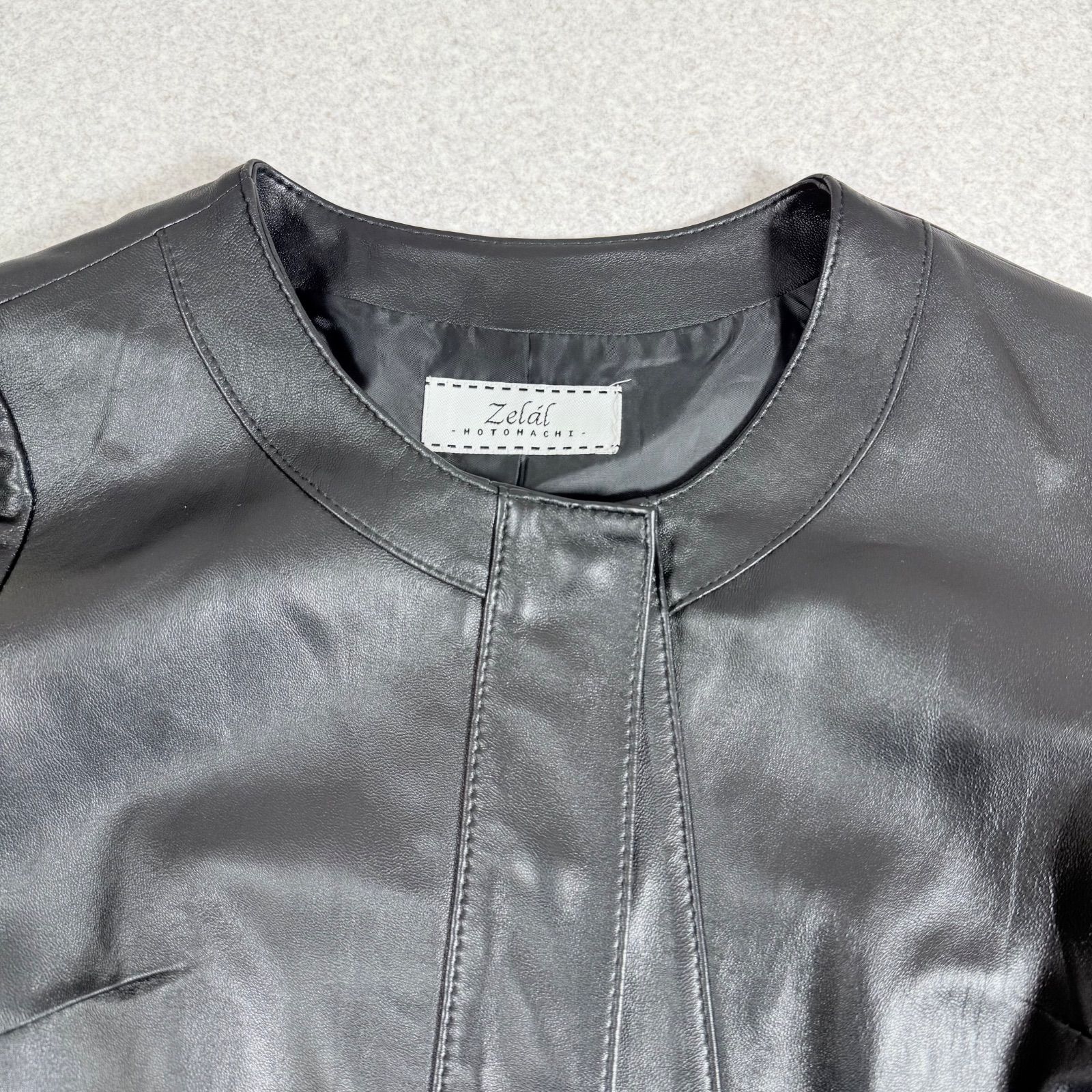 極美品】Zelal 元町ゼラール 上質ラムレザー 羊革 ラムスキン ロング