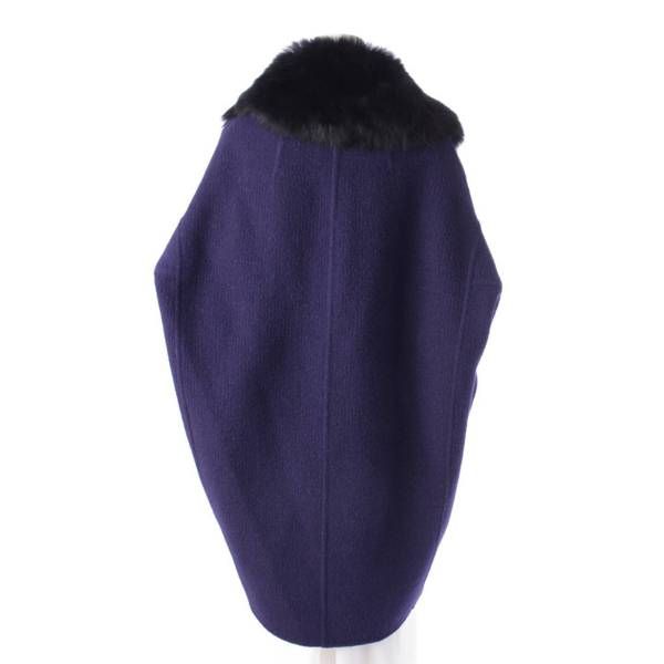 CELINE - 希少！フィービー期CELINE.ファー付きコクーンコート.36.ネイビー.8分袖の通販 by blanche's shop｜セリーヌ ならラクマ