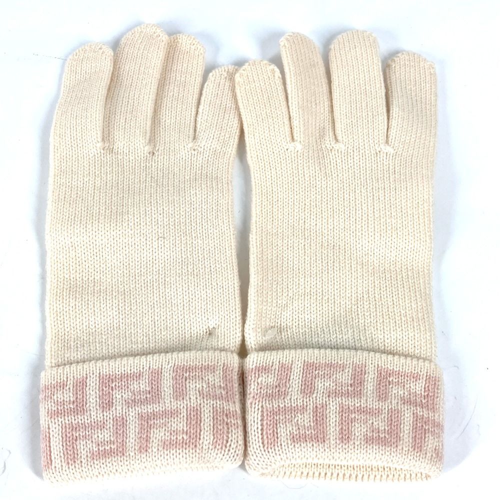極美品 FENDI フェンディ ズッカ 手袋 ウール100% 極美品 FENDI フェンディ ズッカ 手袋 ウール100%