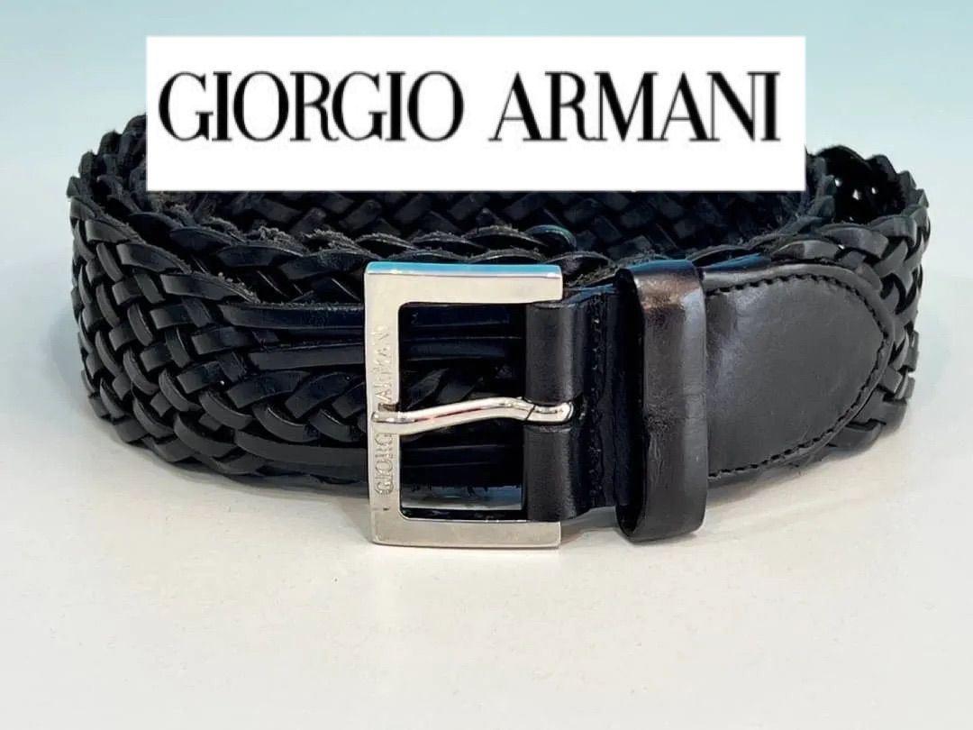 GIORGIO ARMANI ベルト ブラック - 小物