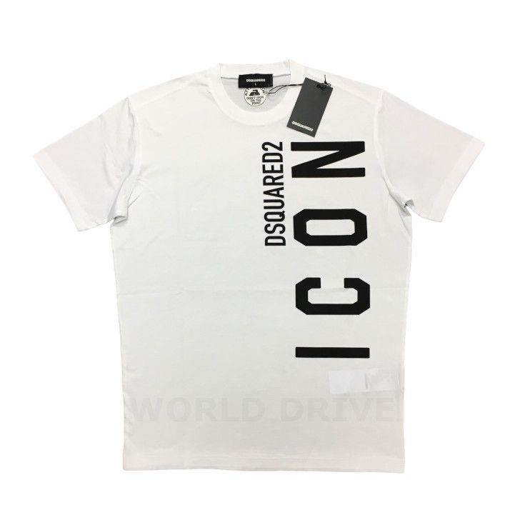 新品 DSQUARED2 Icon ロゴ プリント Tシャツ ディースク - WORLD DRIVE