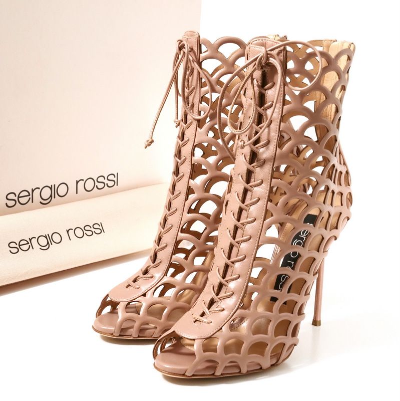 中古・古着通販】sergio rossi (セルジオロッシ) ショートブーツ ベージュ サイズ:23ｃｍ｜ブランド・古着通販  トレファク公式【TREFAC FASHION】スマホサイト