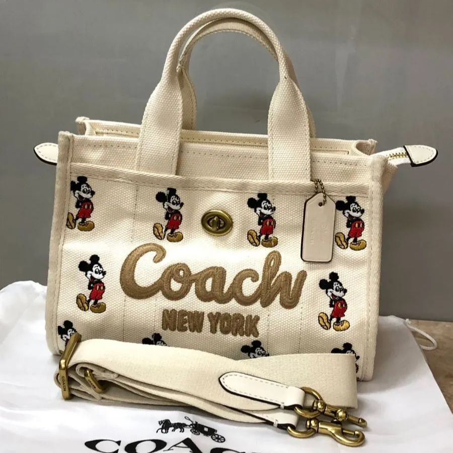 美品】COACH コーチ ディズニー カーゴトート 26 バッグ