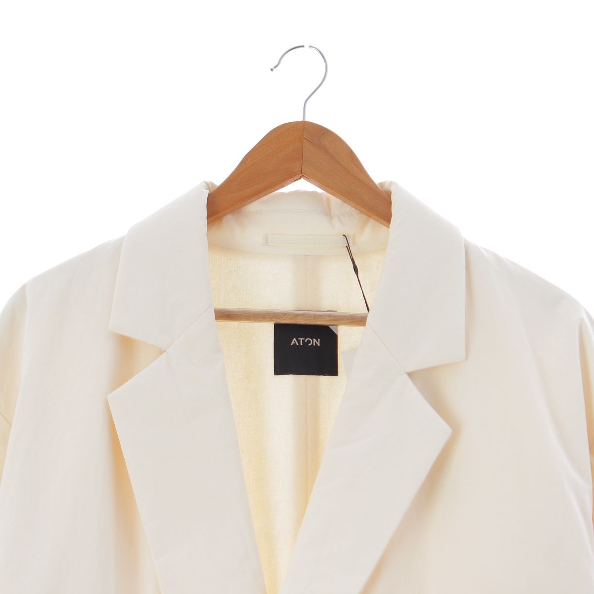 エイトン ATON 21AW ナイロン ロング チェスター コート アウター 32  