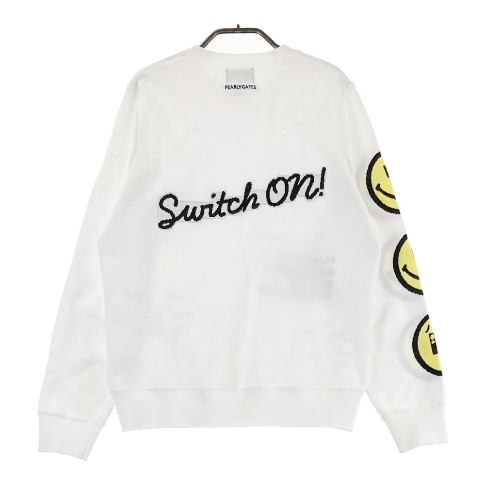 サイズ PEARLY GATES パーリーゲイツ モデル ニットセーター ニコちゃん ホワイト系 240101517955 ゴルフウェア レディース ストスト