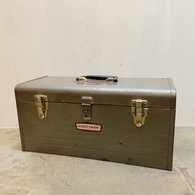 アメリカ ヴィンテージ ツールボックス CRAFTSMAN 工具箱 道具入れ インテリア ガレージ アメリカン雑貨 ディスプレイ B4911