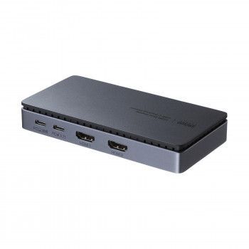 サンワサプライ ドッキングステーション HDMI×2画面出力 LAN端子なし ブラック USB-CVDK17
