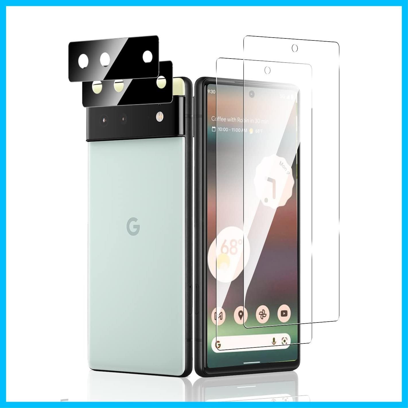 google pixel6a + ガラス保護フィルム - スマートフォン本体