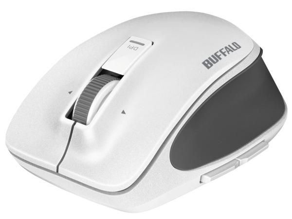 【新品・5営業日で発送】BUFFALO バッファロー BSMBW500MWH 無線BlueLEDプレミアムフィットマウス Mサイズ ホワイト(BSMBW500MWH)