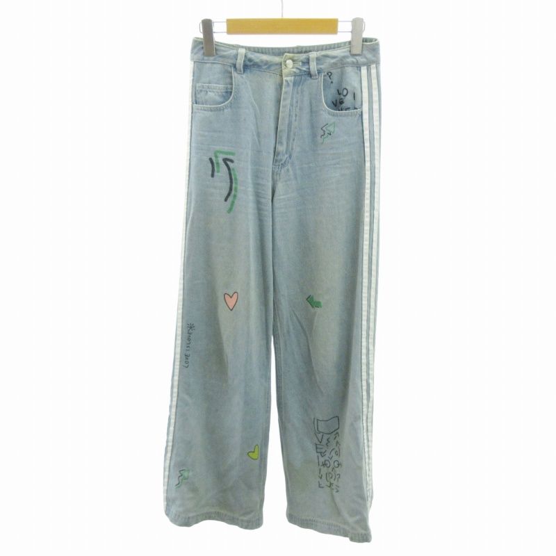 adidas originals FIORUCCI デニムトラックパンツ ジェニー愛用❤ adidas originals FIORUCCI denim | Buyee 通販