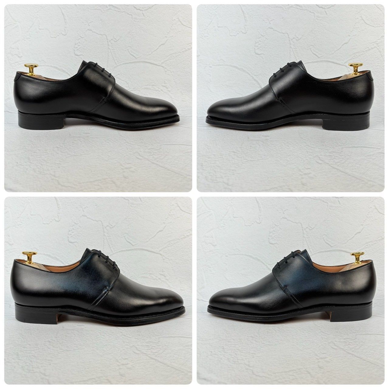 【良品】クロケットアンドジョーンズ グッドウッド プレーン 外羽根 黒 6 極美品】Crockett&Jones クロケットアンドジョーンズ GOODWOOD