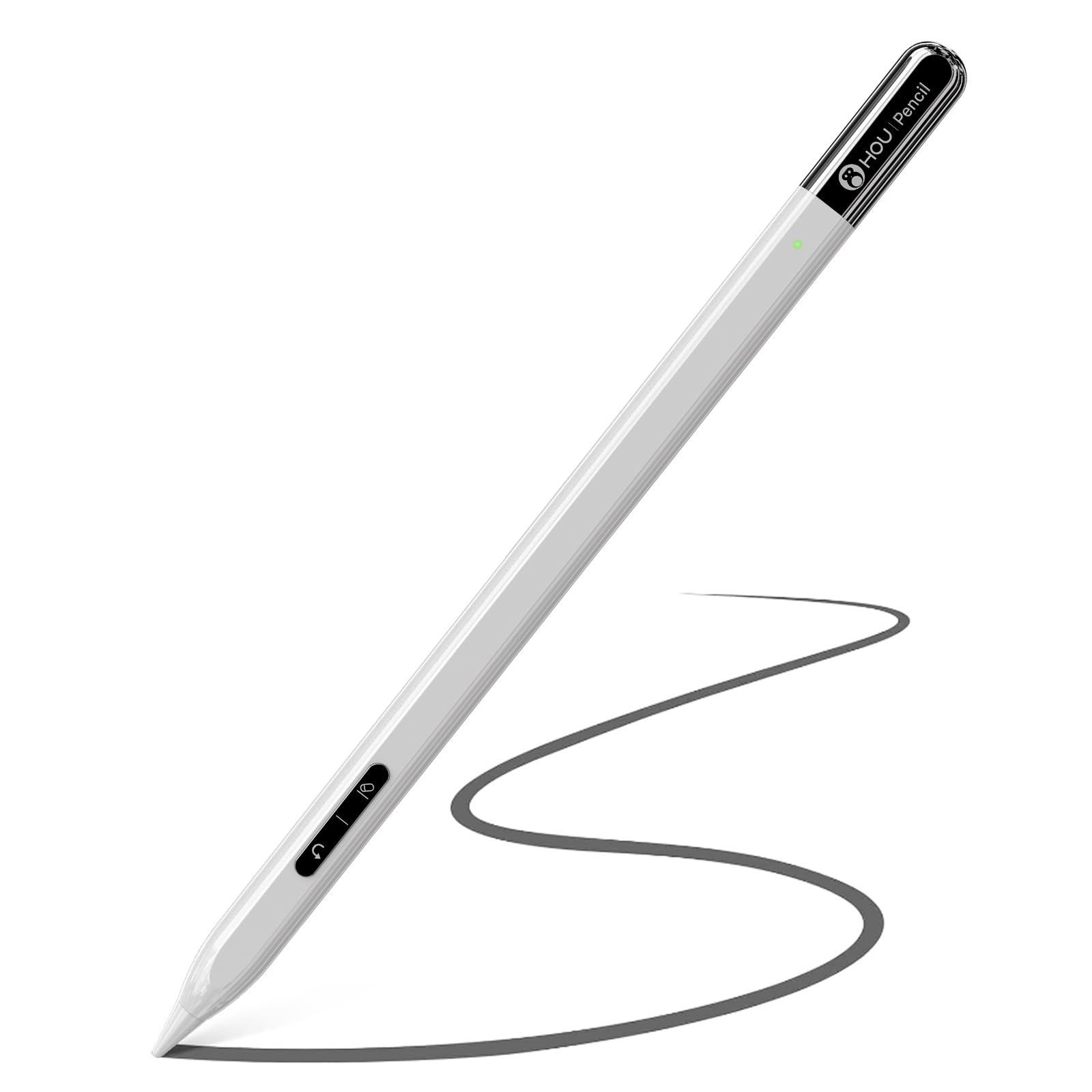タッチペン ipad、隠し充電ポートにとってiPadペン、クイック取り消し＆消しゴムキー付き、対応iPad 第10/9/8/7/6世代、Pro 11インチ4/3/2/1、Pro 12.9インチ6/5/4/3、Air 5/4/3、mini 6/5 [手のひらリジ