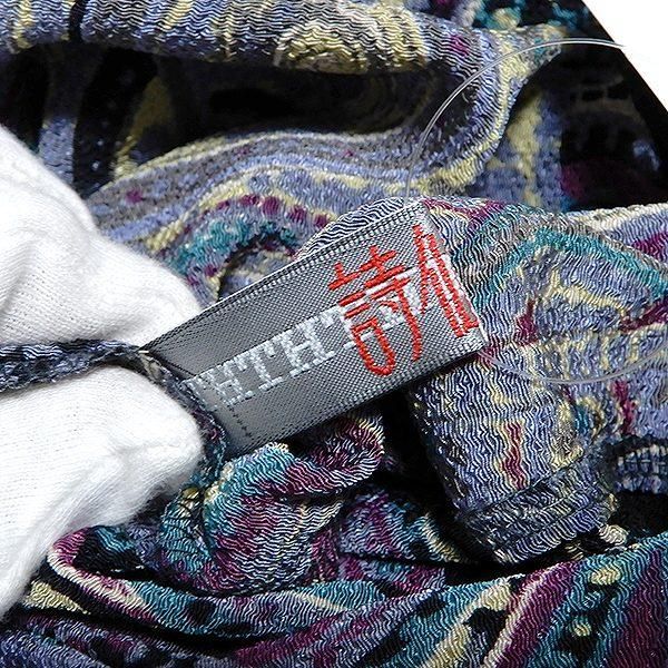 snc シセンドウ 詩仙堂 チュニック ちりめん ハイネック ペイズリー柄