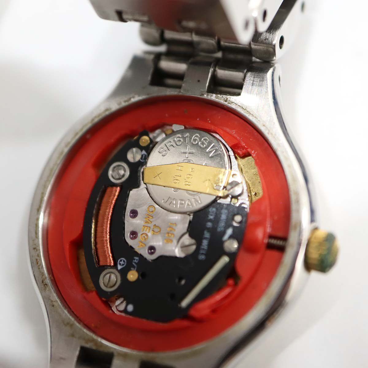 OMEGA オメガ デビル De Ville クォーツ 電池交換済み 黒文字盤 OMEGA