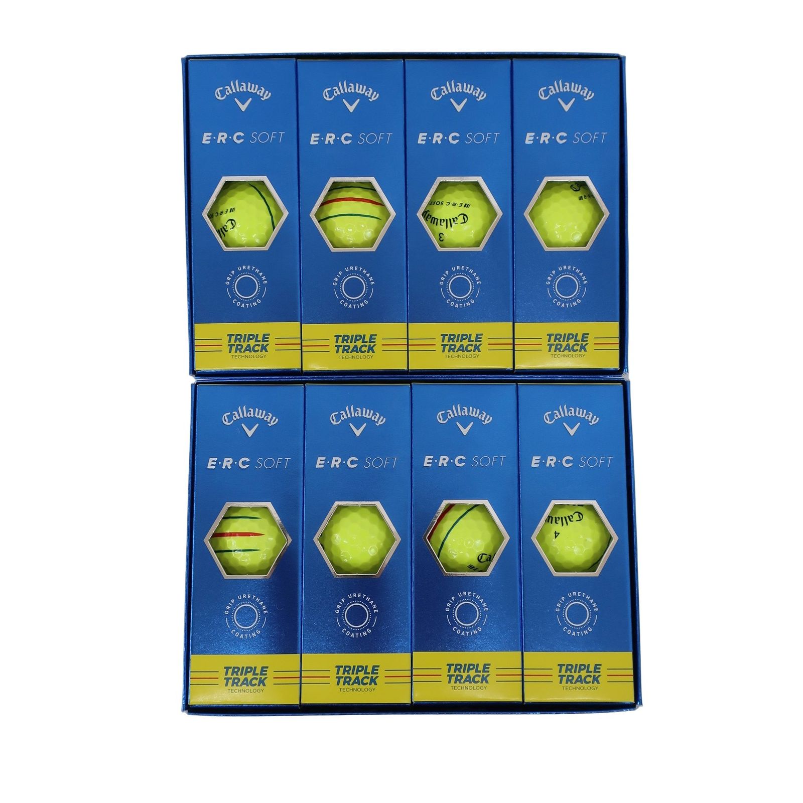 Callaway キャロウェイ ゴルフボール 黄色 2ダース E R C SOFT ゴルフ用品 2509-0869