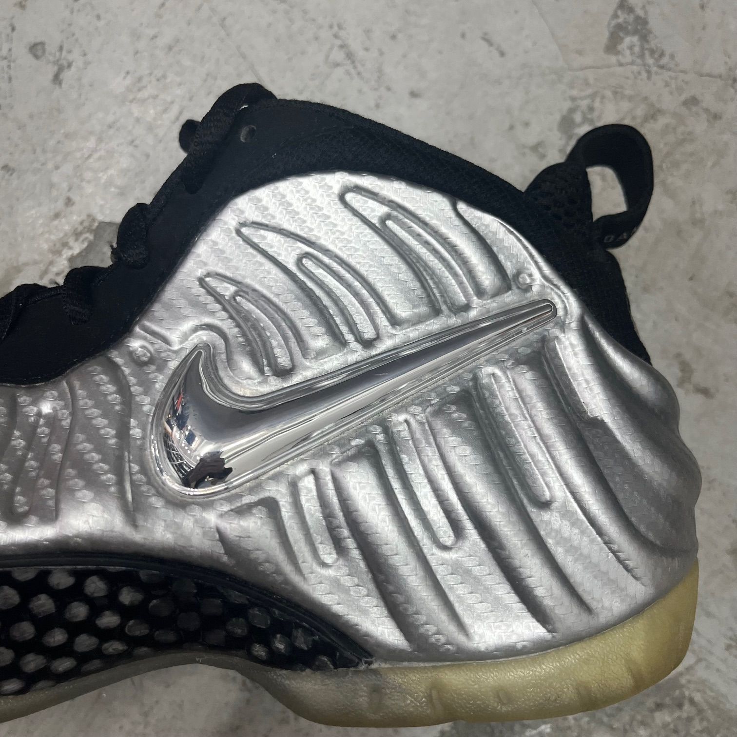 NIKE Air Foamposite Pro Silver Surfer 616750-004 2017年製 シルバー 