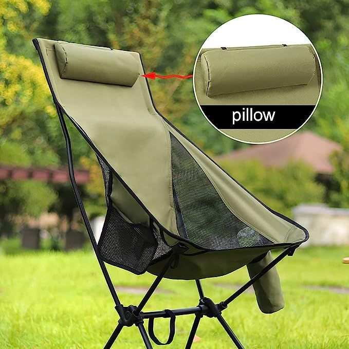 【新品未使用】高級アウトドアチェア 折りたたみ椅子 キャンプ 釣りグリーン アウトドアチェア』釣り椅子・キャンプ椅子 ホワイト アウトドアチェア