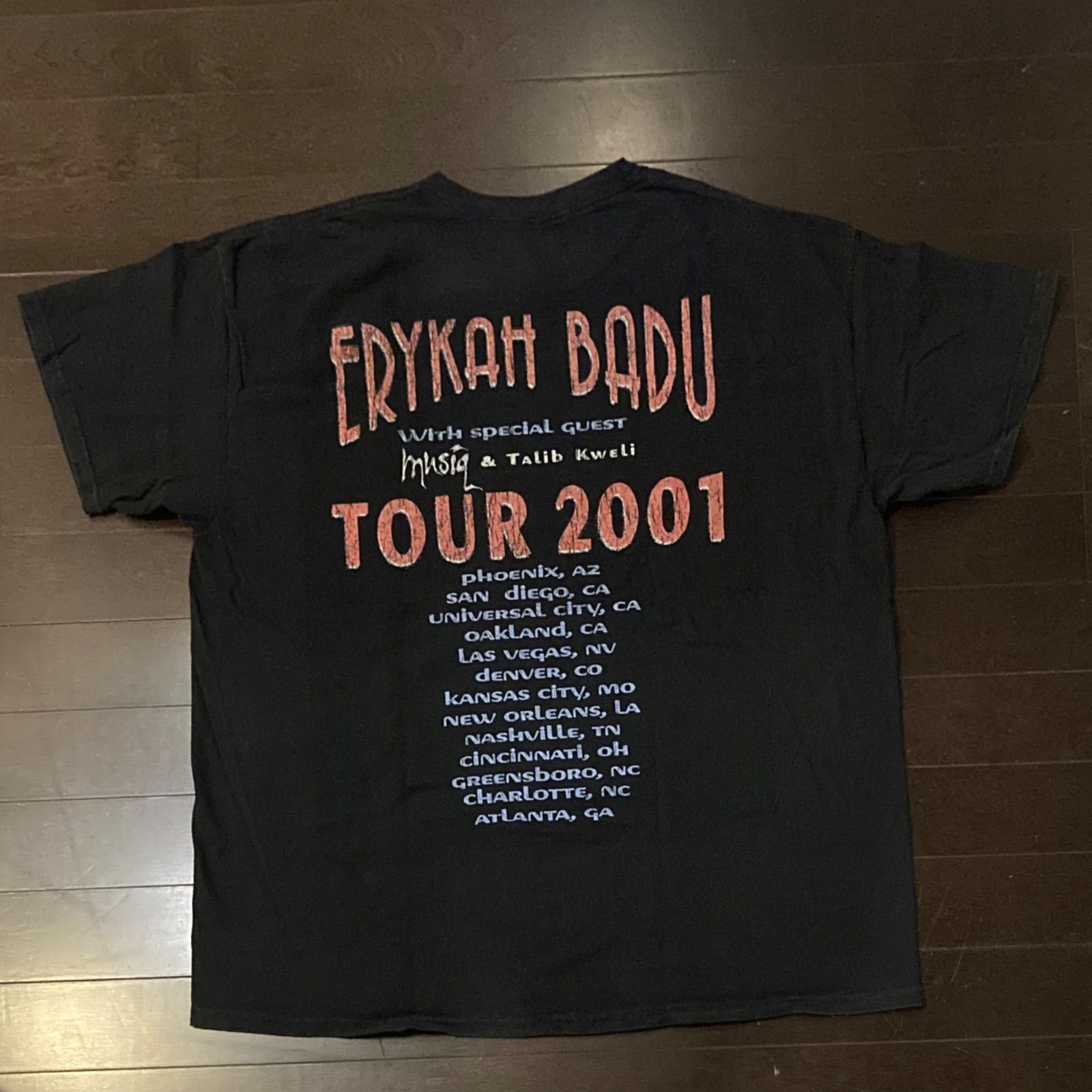 古着 Erykah Badu エリカバドゥ TOUR2001 ツアーT ERYKAH BADU