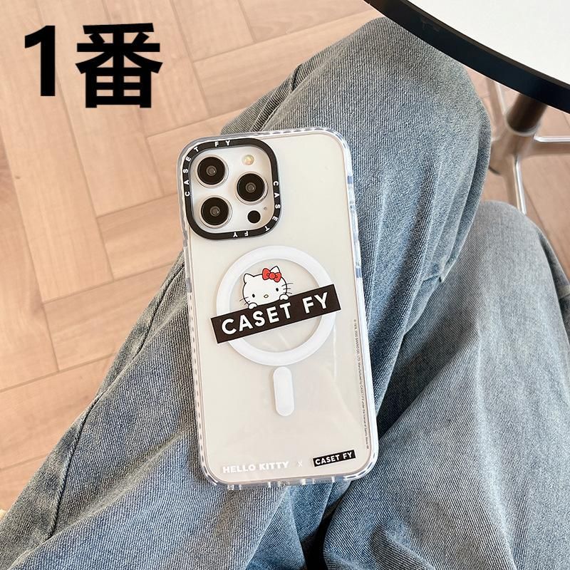 ハローキティ iPhone 保護ケース ケースティファイ MagSafe対応