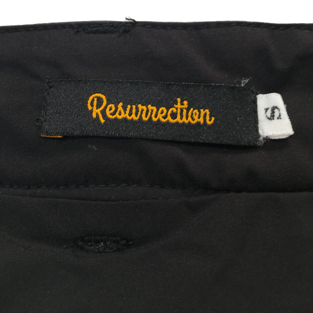 レディース レザレクション Resurrection スカート S 黒 ブラック 中綿入り