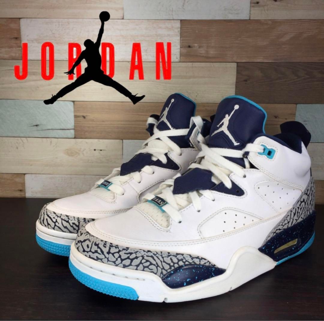 NIKE JORDAN SON OF LOW ナイキ ジョーダン サン オブ ロー ホワイト ブルー グレー 27.5cm U08949  580603-105 - メルカリ