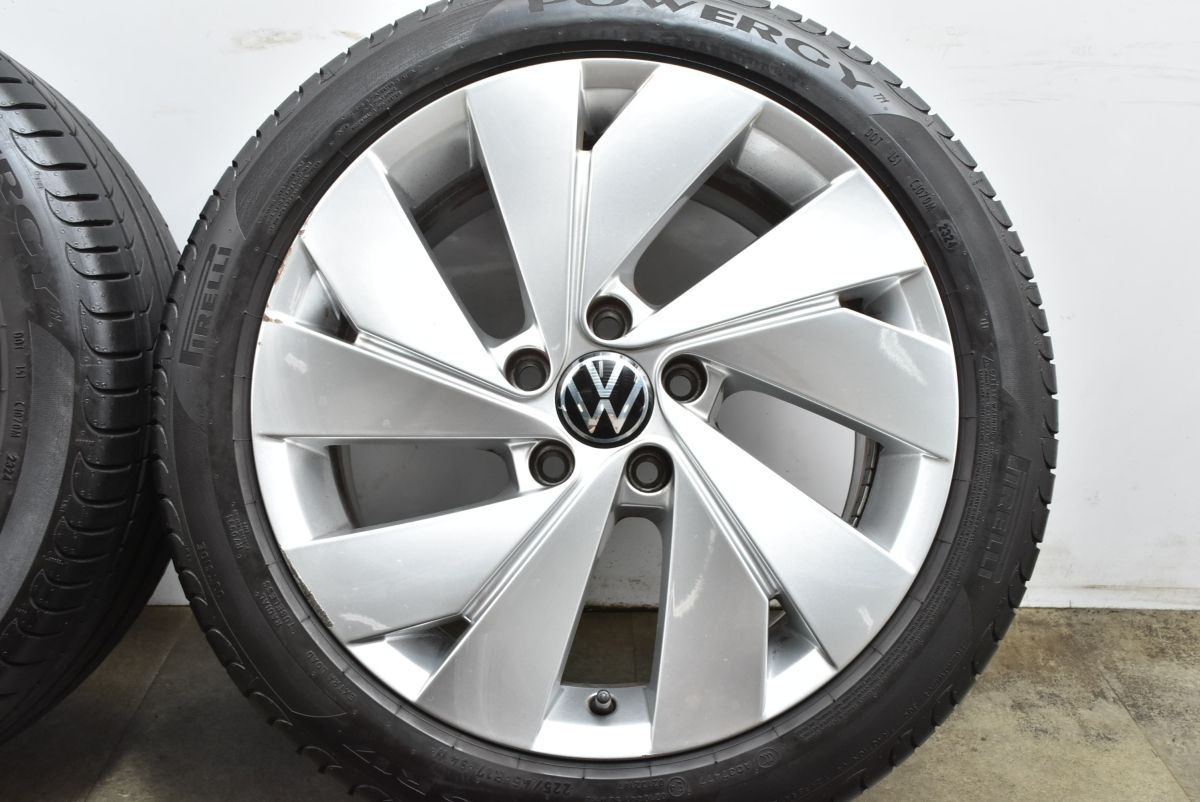 2025年製 フォルクスワーゲン ゴルフ8 純正 17in 7.5J 51 PCD112 ピレリ パワジー 225|45R17 VW GOLF 5 6 7 流用 ノーマル戻し TRITUETUBI_COM