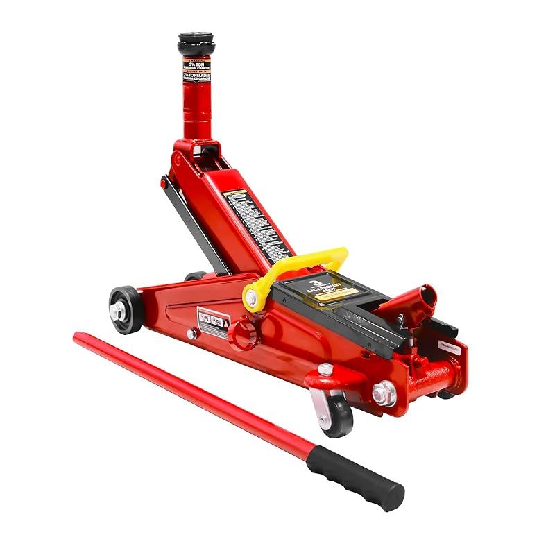 Jack Boss フロアジャッキ SUV 車用 3t ハイリフトジャッキ SUVアダプター付 低位150mm 高位438mm ハイリフト高位530mm ガレージ アップ レッド