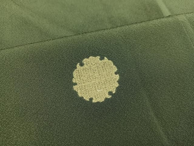 平和屋着物○上質な小紋 刺繍 雪輪花文 金糸 正絹 逸品 AAAV9408ph