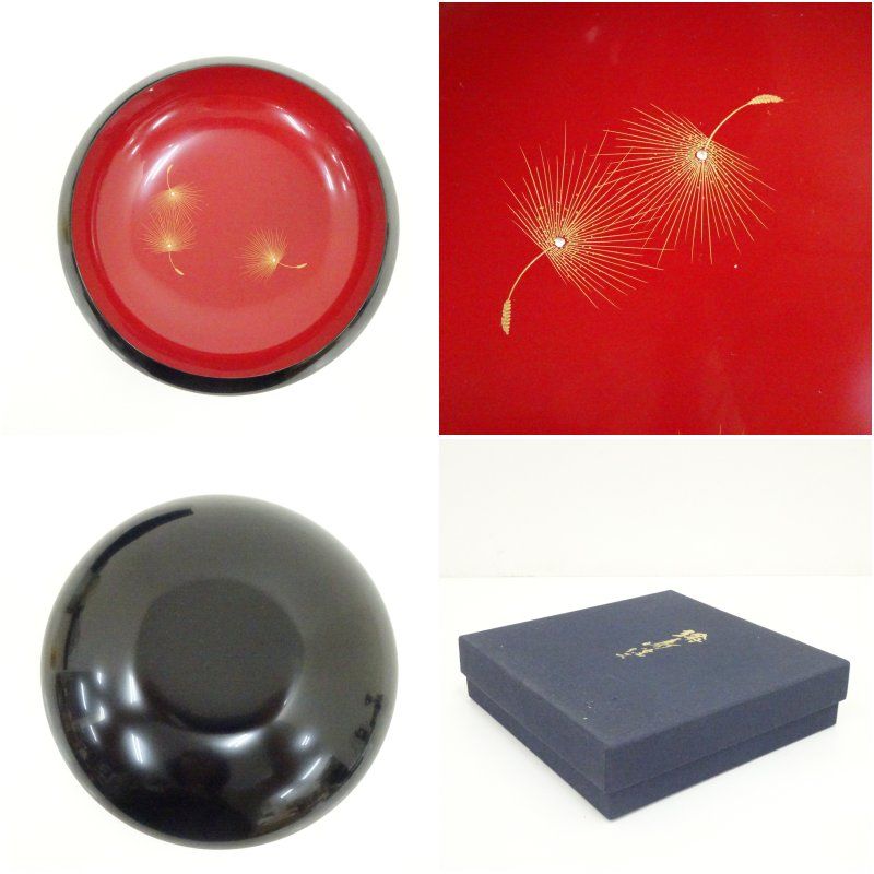 輪島塗 菓子器（箱付） 茶器 おしゃれ かわいい 和菓子