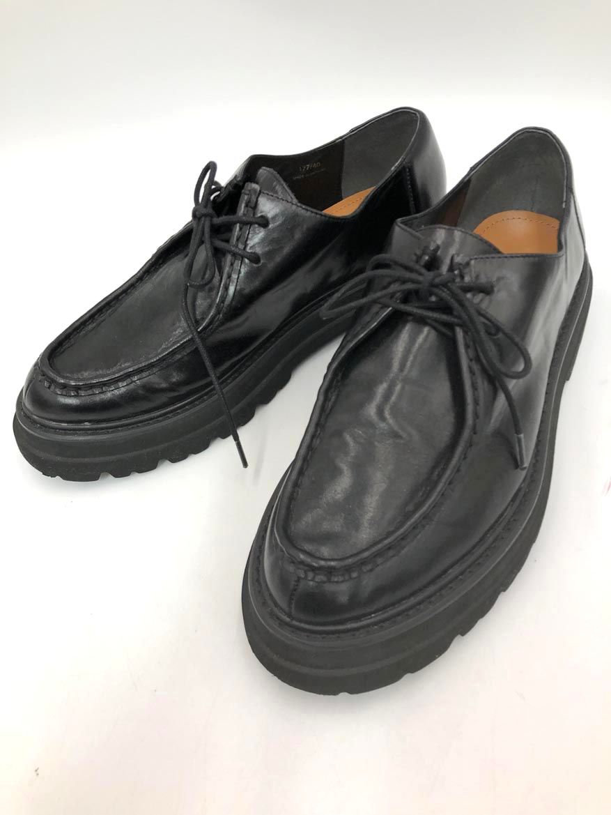 APOM アポム 本革 トラックソール チロリアン シューズ size40|黒 ◎レディース