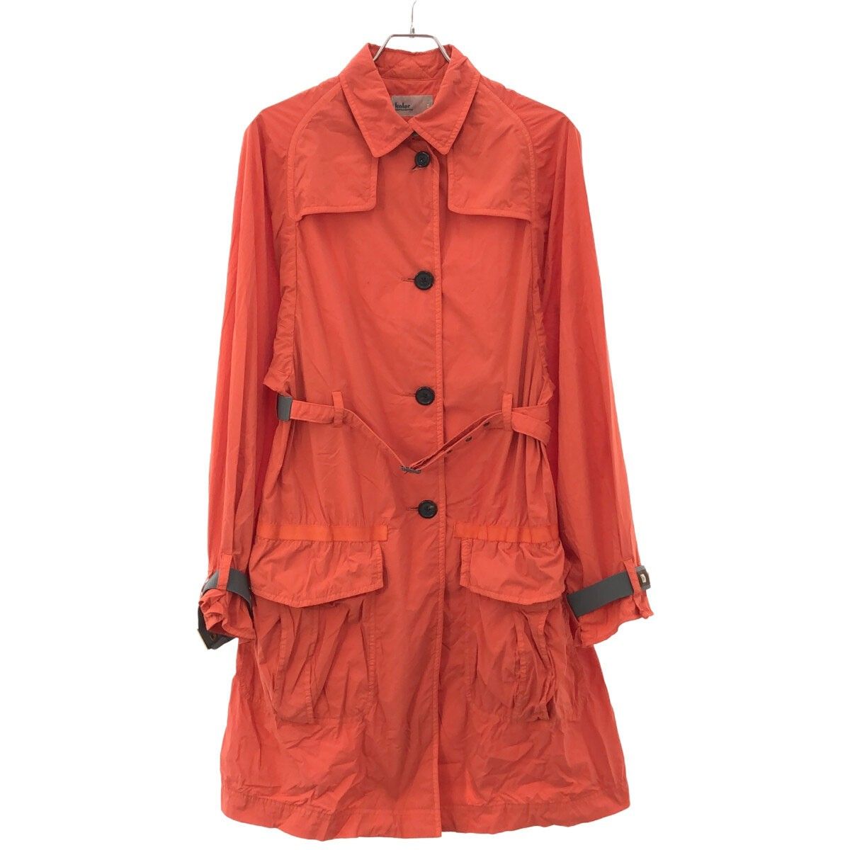 kolor ssコート kolor カラー 18SS スタッズ装飾 ナイロンコート オレンジ 2
