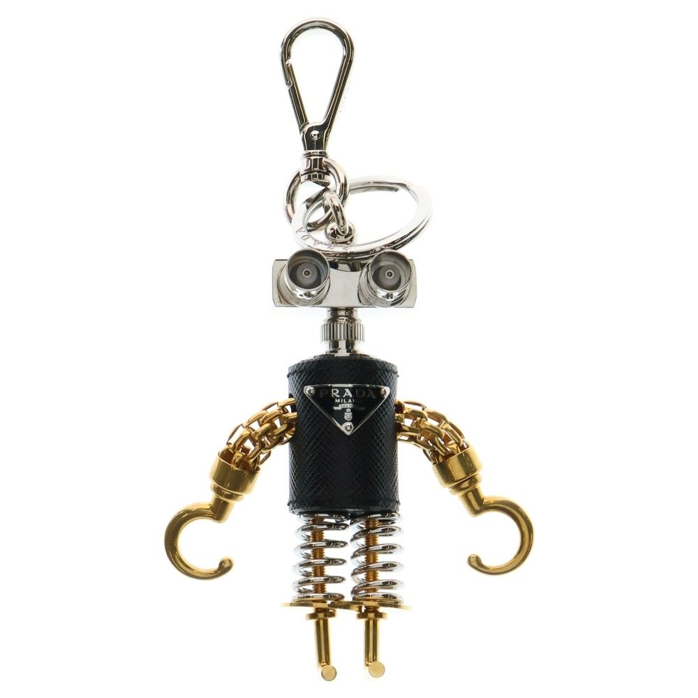PRADA ロボット キーホルダー バッグチャーム　プラダ　ゴールド　金　リング PRADA ロボット キーホルダー バッグチャーム プラダ ゴールド