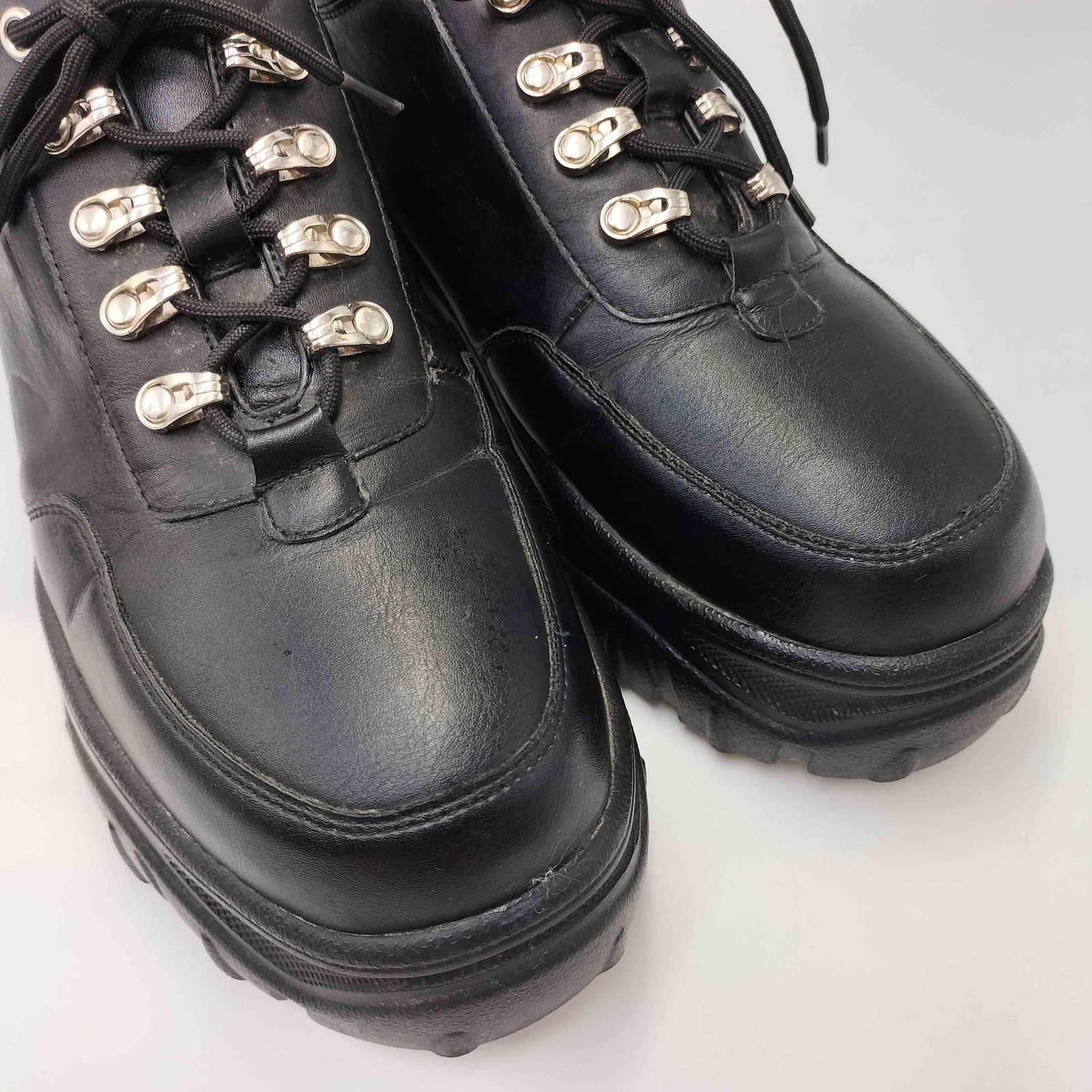 【極美品】ADRER ハイソールリングダッドスニーカー ブラック XS アドラー ADRER（アドラー） スニーカー 「ADRER」High sole ring dad sneaker