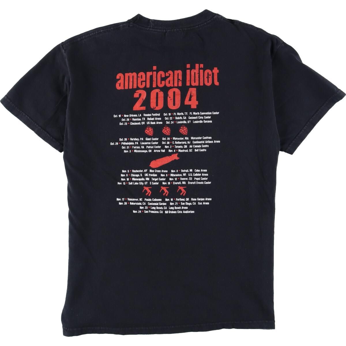 GREEN DAY バンドTシャツ　2004年『American Idiot』 Vintage 2004 Green Day American Idiot Heart Grenade Logo
