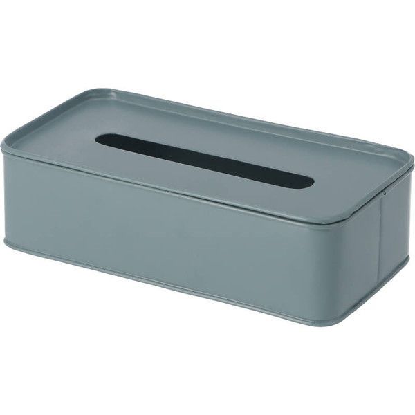 【まとめ】ブリキティッシュケース　ＢＬＵＥ 【×6セット】