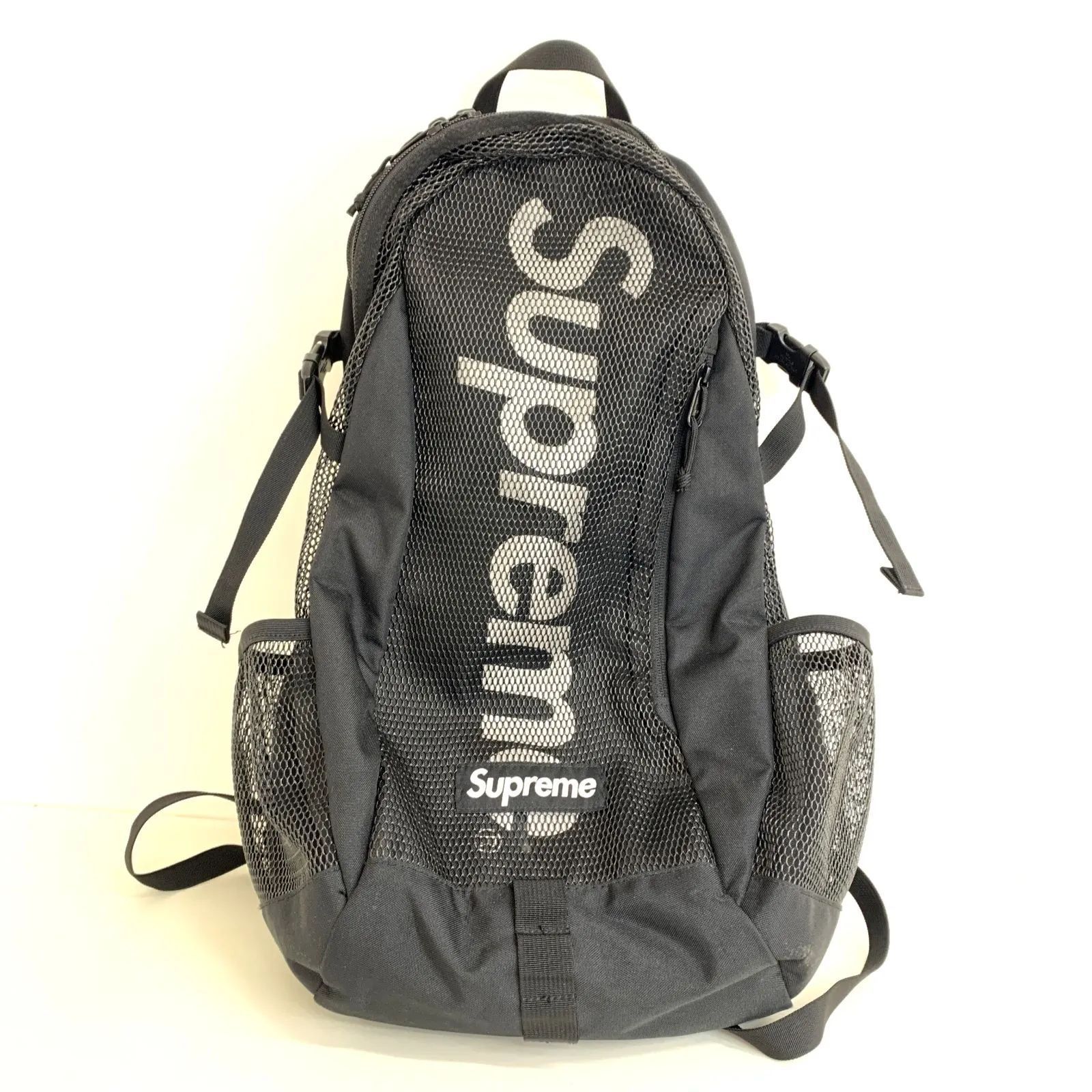 Supreme バックパック　メッシュリュック ブラック　美品 Supreme シュプリーム 2023SS Mesh Backpack メッシュバック