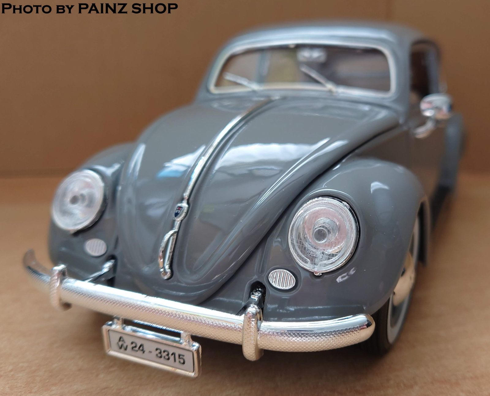 1/18 フォルクスワーゲン ビートル グレー VW BEETLE 1955 ダイ