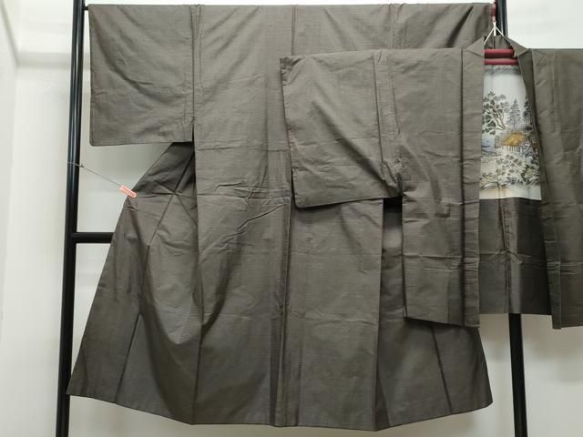 平和屋着物●男性 本場大島紬 アンサンブル 100亀甲 総詰め 正絹 CAAR8398vf