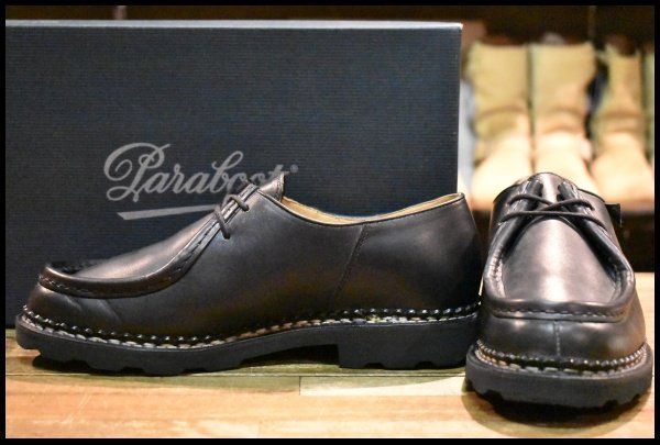 40.5R Paraboot パラブーツ MICHAEL|MARCHEⅡ ミカエル 715604 ブラック 黒 ブーツ 編み上げ ブーツ 短靴 HOPESMORE FD006
