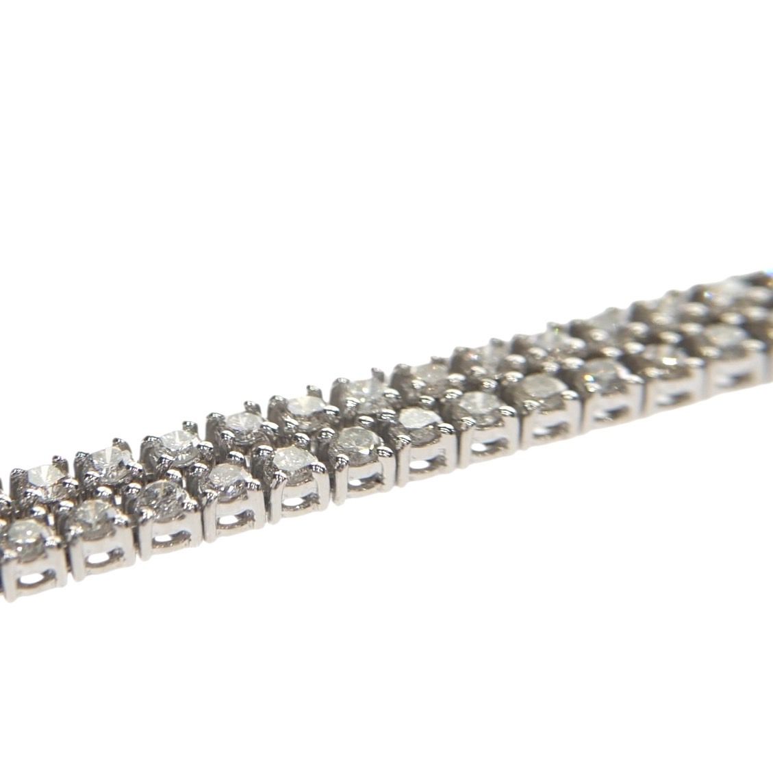 未使用品】テニスネックレス Pt850 プラチナ ダイヤモンドネックレス  