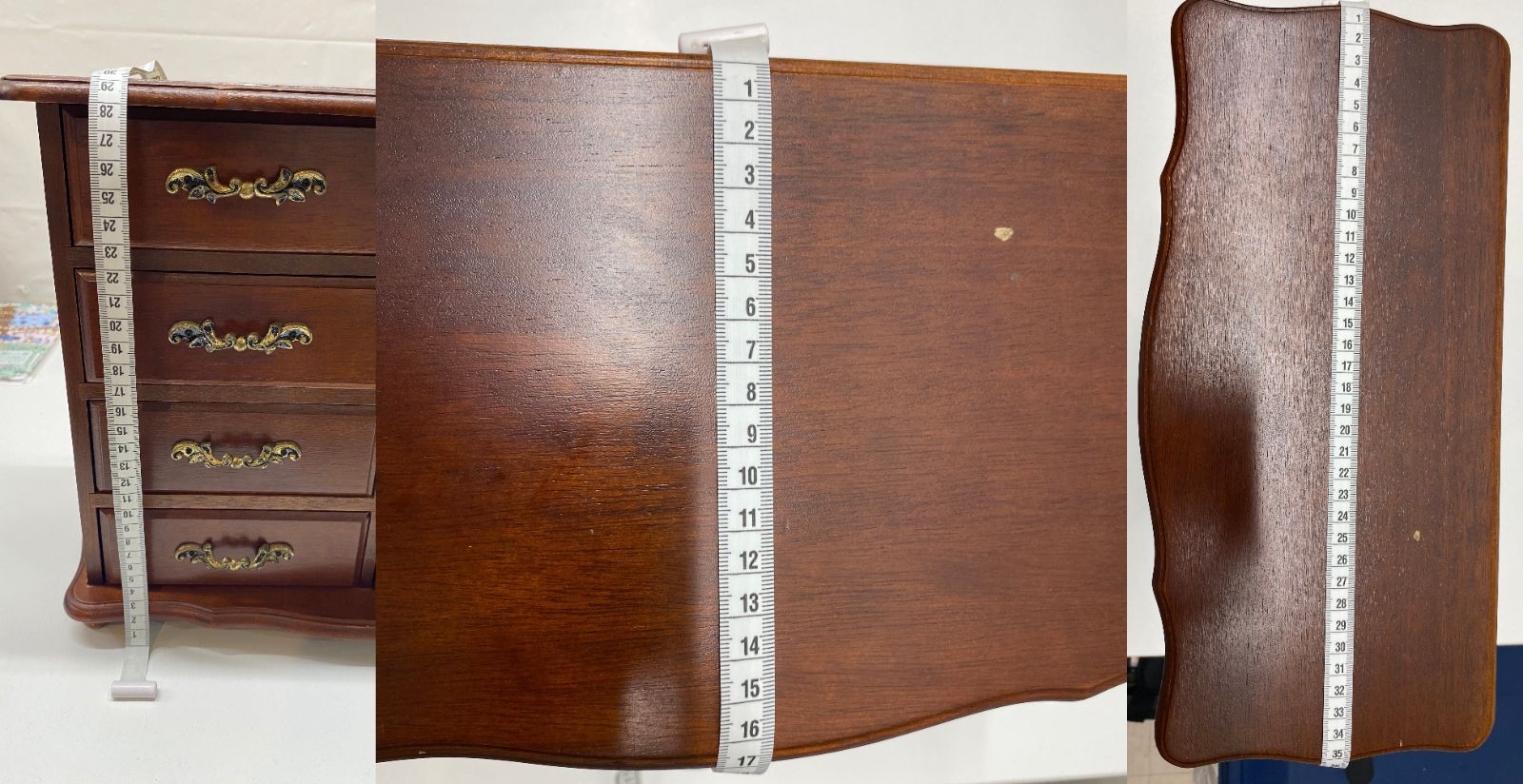 【 美品 】高さ29㎝  木製 4段引き出し オルゴール付き ジュエリーボックス 楽天市場】【Made in Japan】木製 ジュエリーボックス