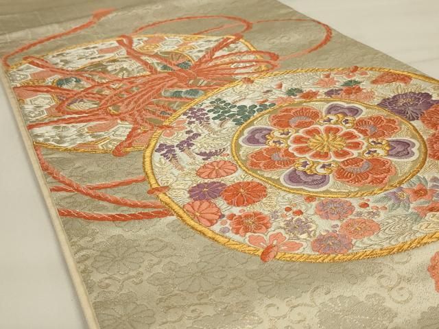 平和屋着物◎太鼓柄袋帯 花鼓文 金銀糸 正絹 逸品 AAAY0829ou - メルカリ 