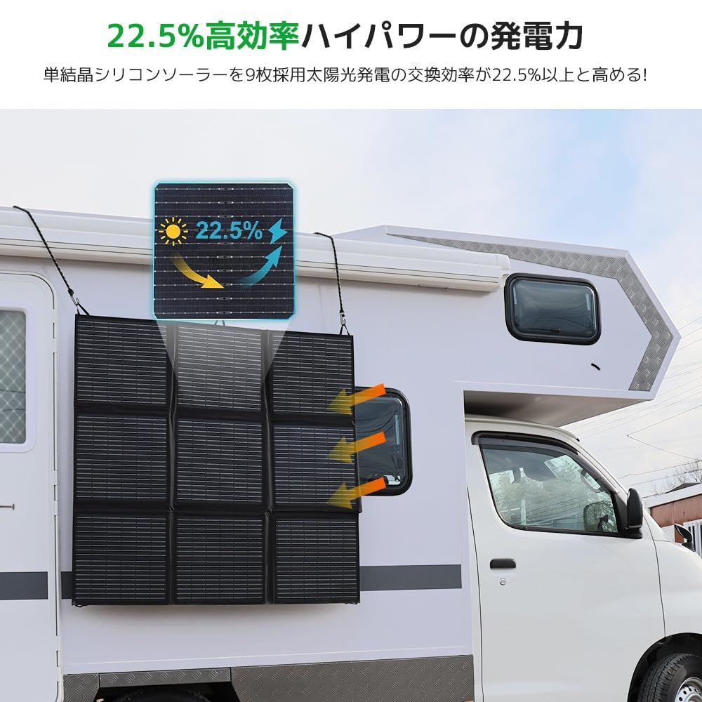 LVYUAN 200W折りたたみソーラーパネル キャンピングカー LVYUAN(リョクエン) 200W 折り畳み式 ソーラーパネル - LVYUAN