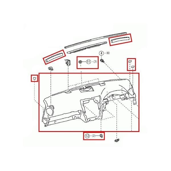 レクサス純正 IS 250 350 インパネ インストルメントパネル ダッシュボード交換 後期仕様