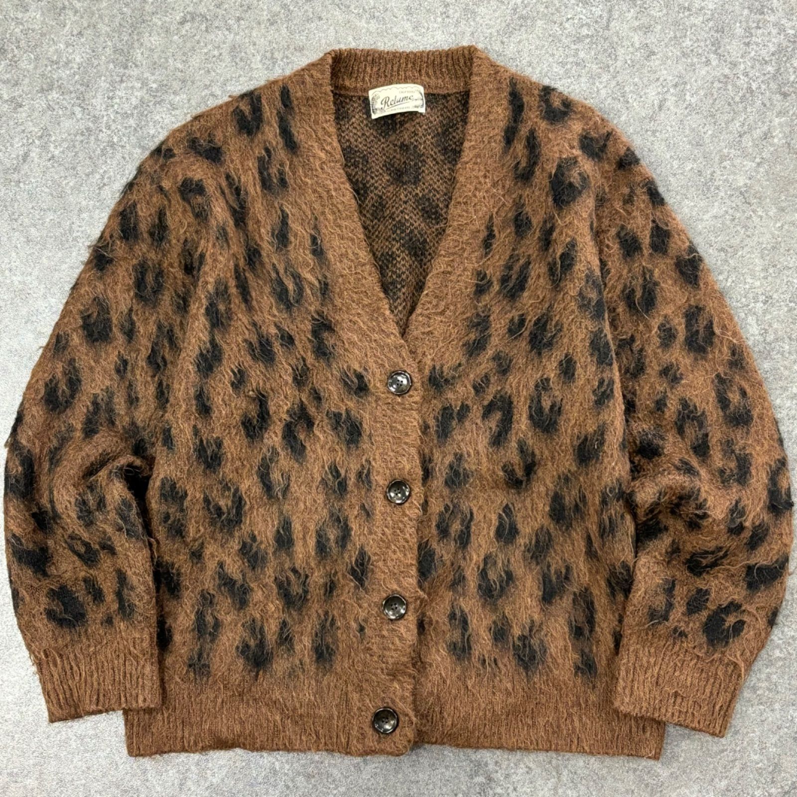 Relume JOURNAL STANDARD Mohair Mixed Leopard Pattern Cardigan 
