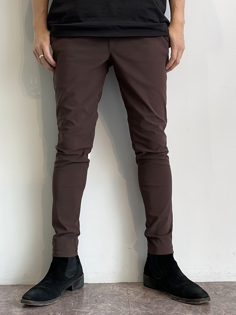 未使用　ORATA OX JERSEY SL TUCK PANTS / OR2-ST-008 / イージータックパンツ / ブラウン /サイズ2