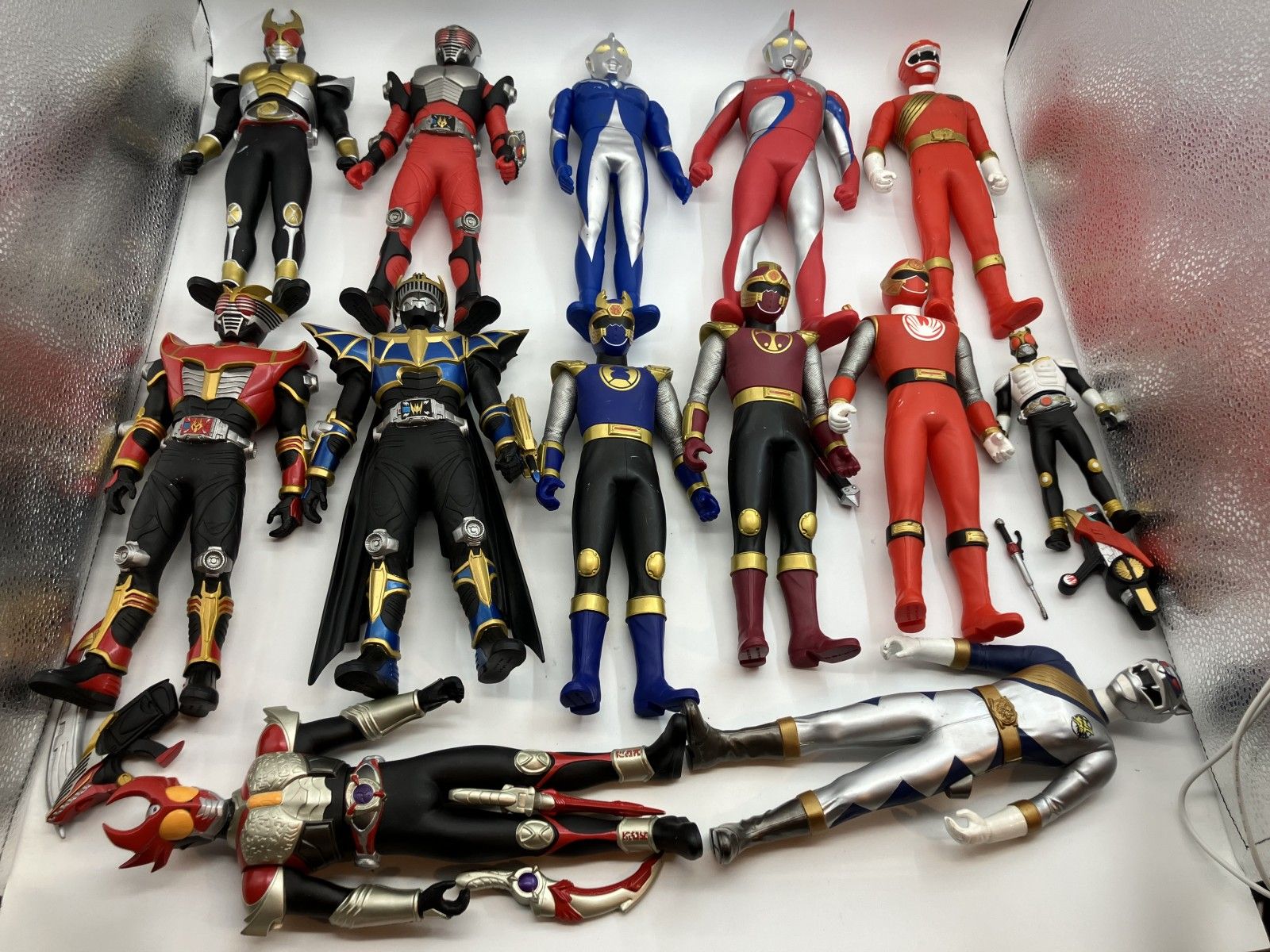 ソフビ、 レンジャー・仮<!-利用不可文字-!>ライダー フィギュアセット 