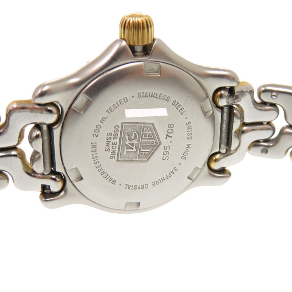 美品 タグホイヤー セルシリーズ S95.708 SS アイボリー クオーツ 腕時計 シルバー ゴールド 0395【中古】TAG HEUER 美品 タグホイヤー セルシリーズ S95.708 SS アイボリー クオーツ