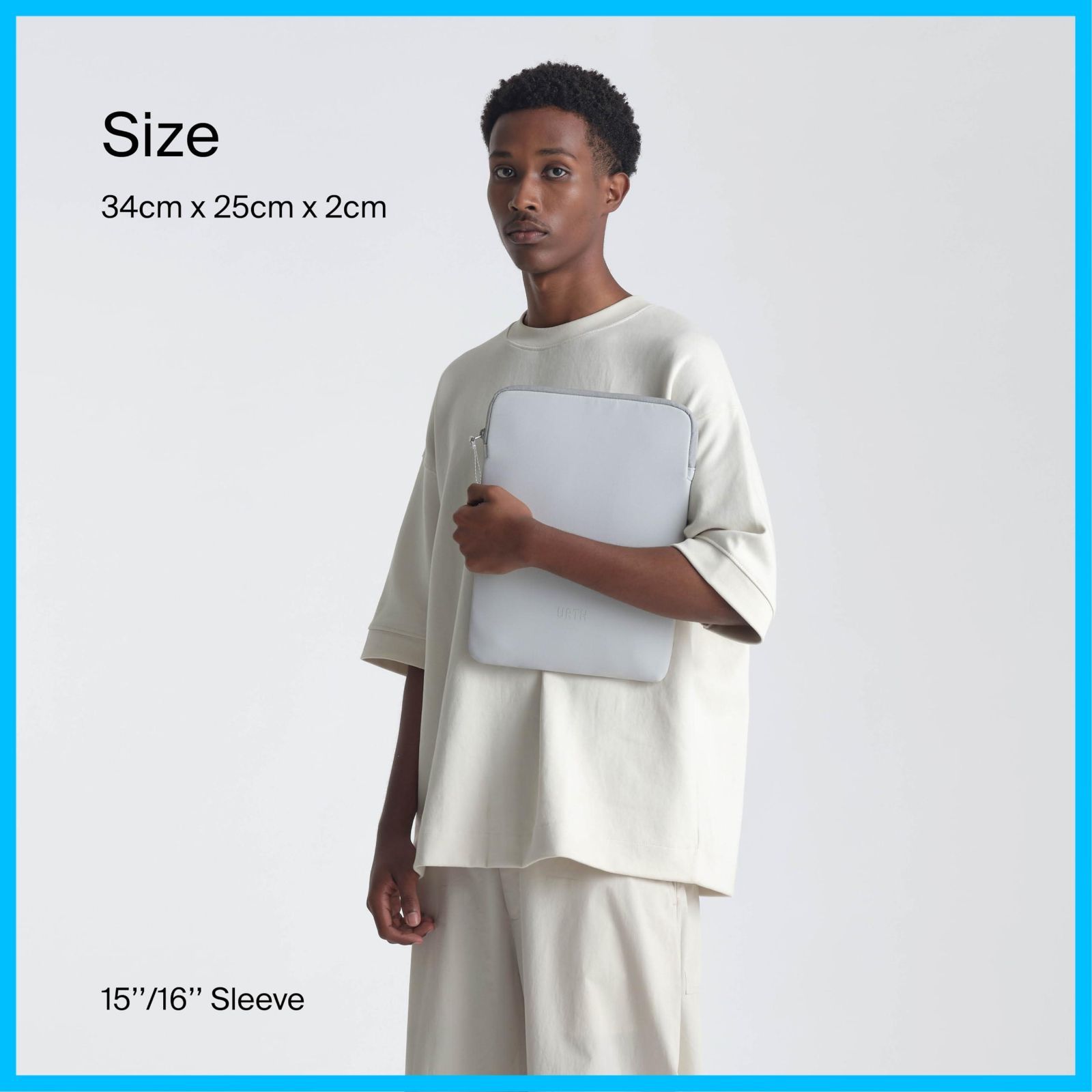 Urth ナオス 15/16” ラップトップ スリーブ (アッシュグレー) Urth ナオス 15&frasl;16\u201d ラップトップ スリーブ (アッシュグレー) Urth